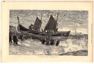 The late storms: Launching the Liefe-Boat at Brighton
