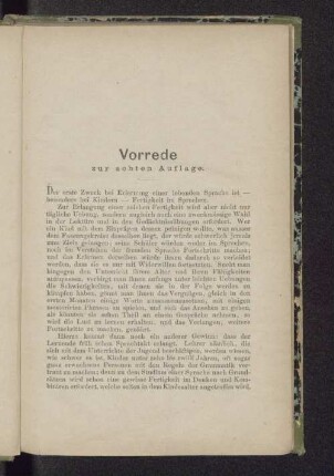 Vorrede zur achten Auflage.