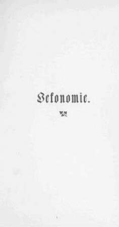 Oekonomie.