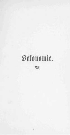 Oekonomie.