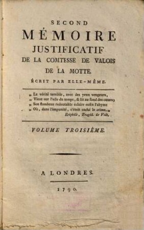 Mémoires justificatifs de la Comtesse de Valois de LaMotte, 3