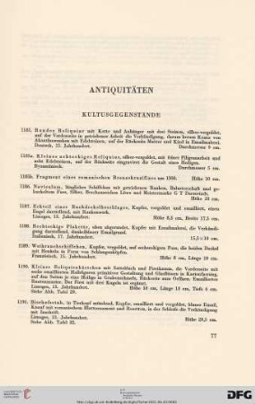 Antiquitäten (Nr. 1185-1674)
