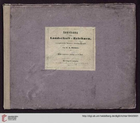 Anweisung zum Landschaft-Zeichnen : nach den vorzüglichsten Meistern zusammengestellt
