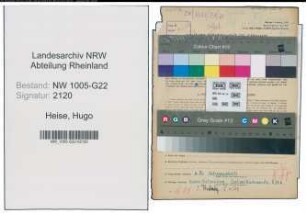 Entnazifizierung Hugo Heise , geb. 02.06.1902 (Kaufmann)
