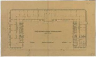 Fischer, Theodor; München; Bayerische Geschützwerke - Verwaltungsgebäude (Grundriss Keller)