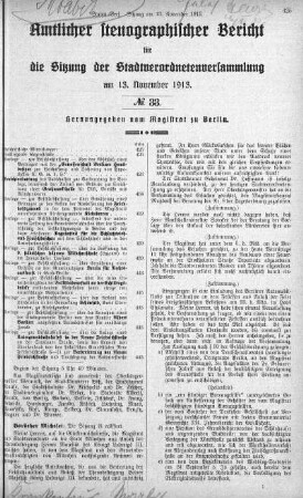 No 33, 13. November 1913