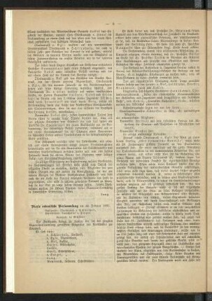 Vierte ordentliche Versammlung am 18. Februar 1881