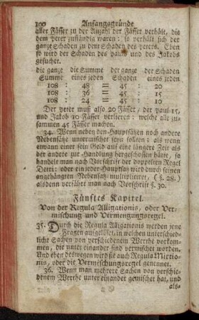 Fünftes Kapitel. - Sechstes Kapitel. - Das grosse Einmaleins.