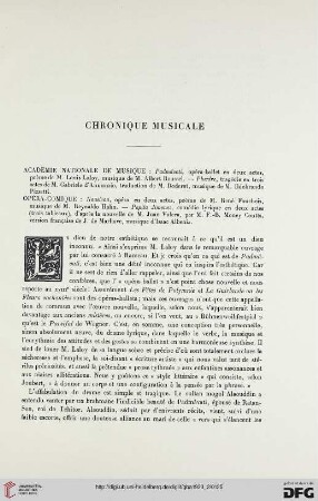 5. Pér. 8.1923: Chronique musicale