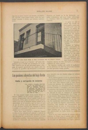 Las pasiones abyectas del bajo fondo - Venta y corrupción de menores
