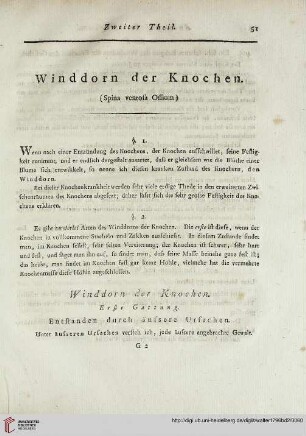 Winddorn der Knochen