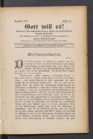 Heft 12. Dezember 1897