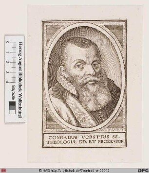 Bildnis Coenrad van der Vorst (lat. Conradus Vorstius)