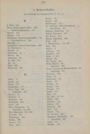 Alphabetisches Inhaltsverzeichnis - Personenregister