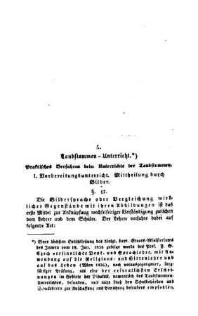 Taubstummen-Unterricht : (Fortsetzung folgt)