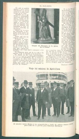 Viaje del ministro de Agricultura - [Fotografía]