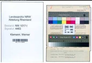 Entnazifizierung Werner Klemann , geb. 07.02.1909 (Teilhaber)
