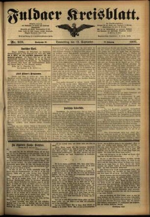 Ausgabe vom Donnerstag, den 12. September 1907.