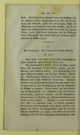 11. Fortsetzung. Der schmalkaldische Krieg. (J. 1546.)
