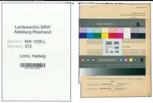 Entnazifizierung Hedwig Lorra , geb. 09.12.1898 (Postbeamtin)