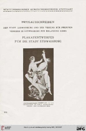 Preisausschreiben der Stadt Ludwigsburg