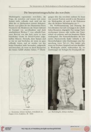 Die Interpretationsgeschichte des 'non-finito'