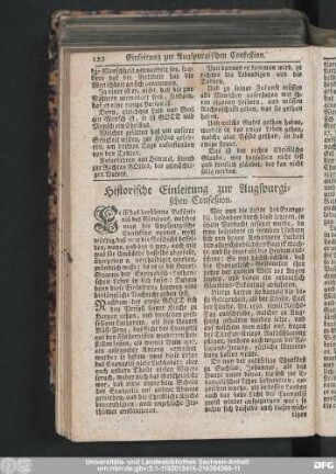 Historische Einleitung zur Augspurgischen Confeßion.