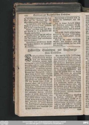Historische Einleitung zur Augspurgischen Confeßion.