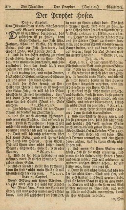 Der Prophet Hosea