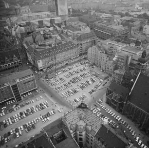 Freifläche zwischen Petersstraße und Thomaskirche in Leipzig : Blickrichtung Südosten