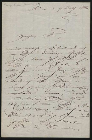 Brief an Albertine Mendelssohn-Bartholdy : 09.07.1863