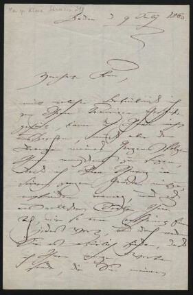 Brief an Albertine Mendelssohn-Bartholdy : 09.07.1863