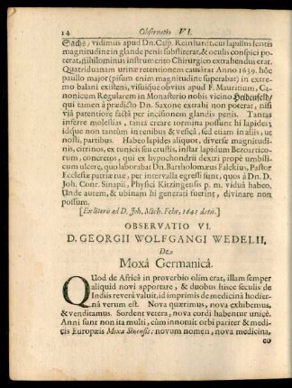 D. Georgii Wolfgangi Wedelii