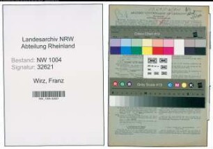 Entnazifizierung Franz Wirz , geb. 23.02.1893 (Lehrer)