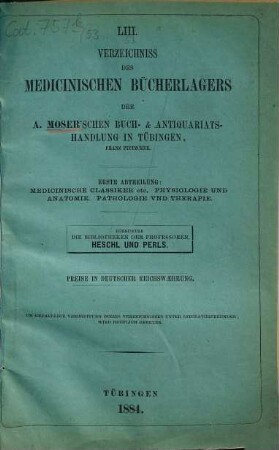 Katalog. 53. 1884 = Abt. 1