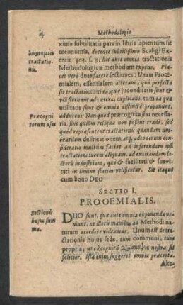 Sectio I. Prooemialis.