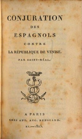 Conjuration des Espagnols contre la république de Venise