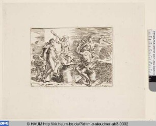 [Vénus chez Vulcain; Venus mit Putto in der Schmiede des Vulkan]