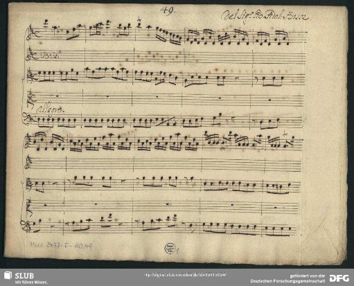 Artaserse. Excerpts - Mus.2477-F-110,49 : S, strings, bc