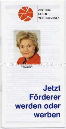 Informationsschrift des Zentrums gegen Vertreibungen