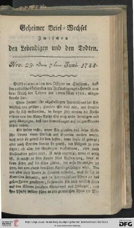 [Nro. 23-26] (Juni 1788)
