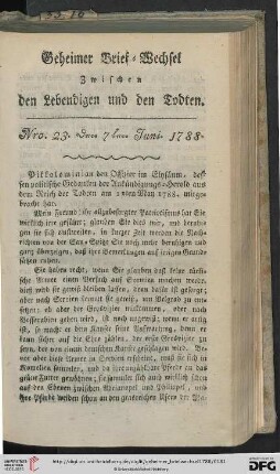[Nro. 23-26] (Juni 1788)