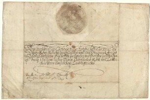 Eigenhändiger Brief mit Unterschrift