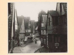 Blick von der Langen Straße in die Meierstraße. Detmold