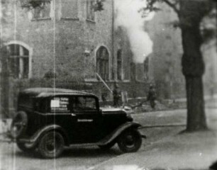 Zerstörungen Zweiter Weltkrieg. Mühlburger Tor, nördliche Riefstahlstraße