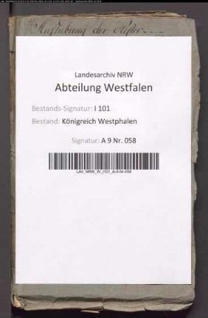 Aufhebung des Augustinerinnenklosters Brede bei Brakel