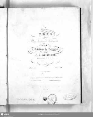 Onzième Trio pour Piano, Violon et Violoncelle : Oeuv. 125