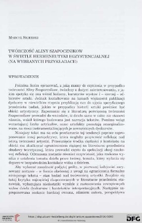 27: Twórczość Aliny Szapocznikow w świetle hermeneutyki egzystencjalnej (na wybranych przykładach)