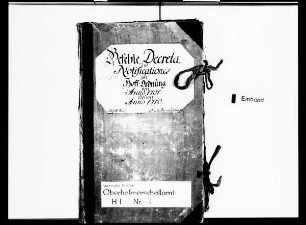 Befehle, Dekrete, Notifikationen und Kanzleischeine zu den Standeserhöhungen