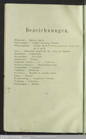 Bezeichnungen